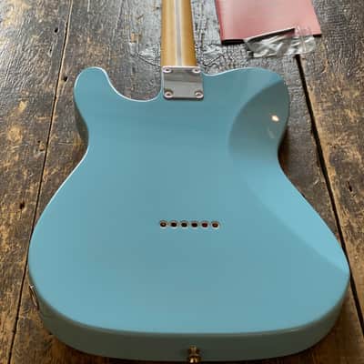 Fender Japan Limited Edition Domestic Only FSR Hybrid II Telecaster Flame Celeste Blue 2024 Collection image 2