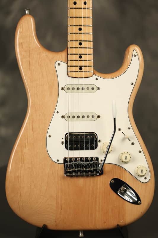 1974 Fender Stratocaster HSS Natural Refinish w/ Dimarzio humbucker image 1