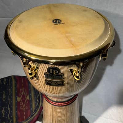 Latin Percussion LP807Z-AW Galaxy Giovanni Series 12.5" Ash Tumba with Comfort Curve 2 Rims, Gold Tone Hardware 2010s - Natural image 5