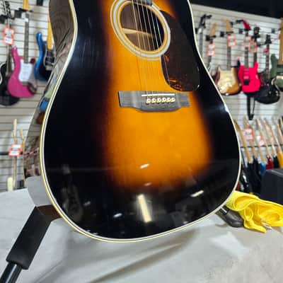 Martin D-28 Acoustic Guitar - Sunburst w/OHSC + FREE $299 Plek & Setup #026 image 2