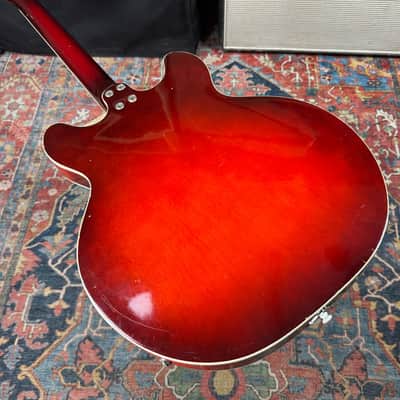 1969 Harmony Rocket I Model H53-1 Red Burst Made in USA Hard Case - 1969 image 7