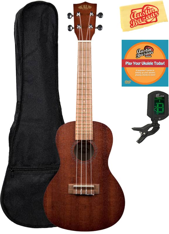 Kala KA-15C Satin Mahogany Concert Ukulele w/ Gig Bag image 1