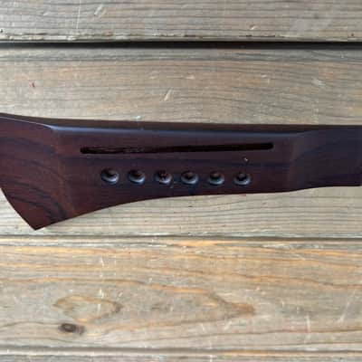 Tricked Out Guitar Acoustic Guitar Bridge Modern Style Rosewood   [DH10] image 2