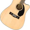 FENDER CD-60SCE DREADNOUGHT 12 STRING ACOUSTIC ELECTRIC GUITAR, WALNUT FINGERBOARD, NA