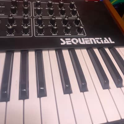 Sequential Prophet Rev2 61-Key 16-Voice Polyphonic Synthesizer 2018 - Present - Black with Wood Sides image 2
