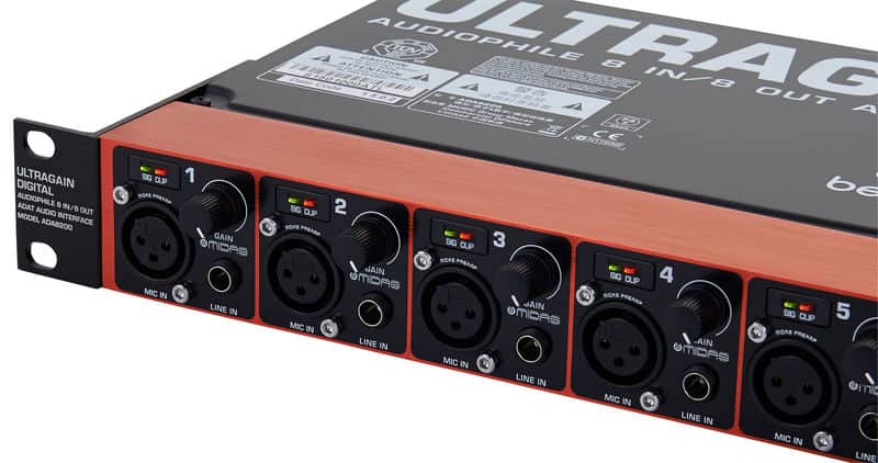Behringer Ultragain Digital ADA8200 8-Channel Mic Preamp with AD