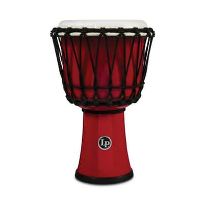 Latin Percussion LP1607RD World 7" Rope Circle Djembe, Red image 5