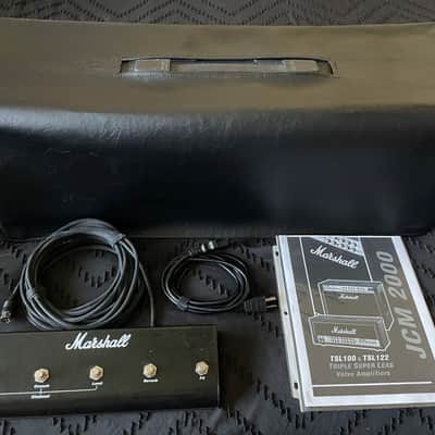 Marshall TSL100 Triple Super Lead JCM2000 Series Guitar Amplifier Head (100 Watts) with Footswitch, manual, power cable & Custom Cover image 2