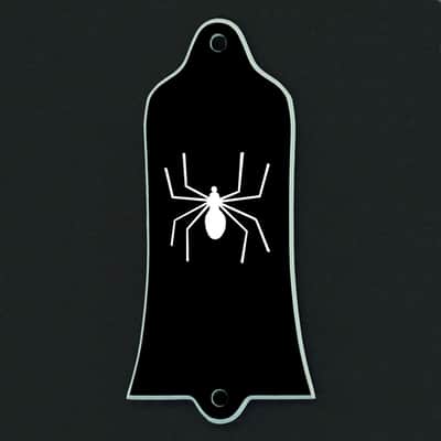 GUITAR TRUSS ROD COVER - Custom Engraved - Fits GIBSON USA - SPIDER Bite - BLACK WHITE image 1