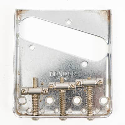 Vintage Authentic Fender Telecaster Bridge Nickel Plated image 1
