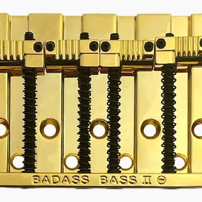 Leo Quan Gold Badass II Bass Bridge for 4-string Fender P/Jazz Bass® image 1
