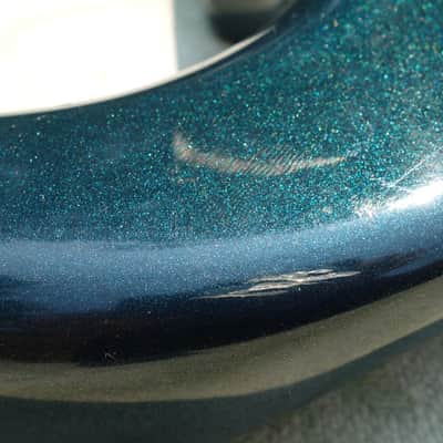 Vintage 1982 Kramer Pacer USA Blue Sparkle Burst Semi-Loaded Body- routed image 6