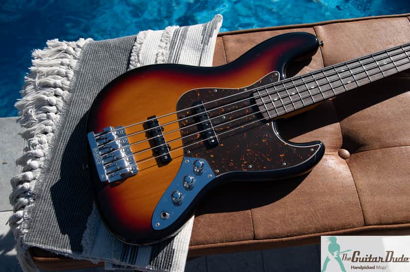 Road Warrior! - 5 String Fender J Craft JBV - '62 Style Jazz Bass Reissue - Crafted in Japan - Pro Set Up w Perfect Frets/Action/Intonation - MOJO Drip 100% image 1