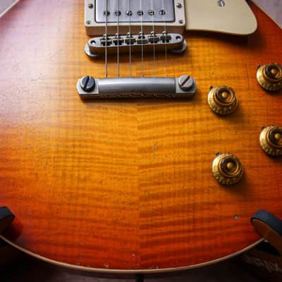 GIBSON USA Custom Shop 59 Reissue Les Paul Murphy Lab Heavy Aged " Aged Cherry Burst + Rosewood" (2023) image 7