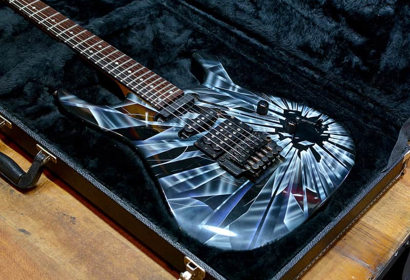 Hamer USA Chaparral Custom Shattered Glass Original Graphic 1989' image 1