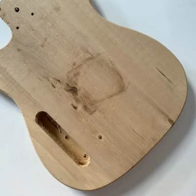 Solid Basswood Telecaster Tele Style Unfinished Guitar Body with P90s Pickup image 7