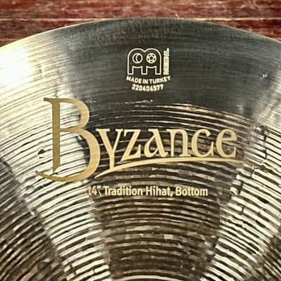14" Meinl Byzance Jazz Tradition Hi-Hat Cymbal Pair 880g/1008g * Video* image 9