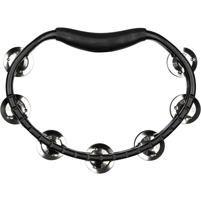 Meinl Headliner ABS Hand Held Tambourine Steel Jingles Black image 1