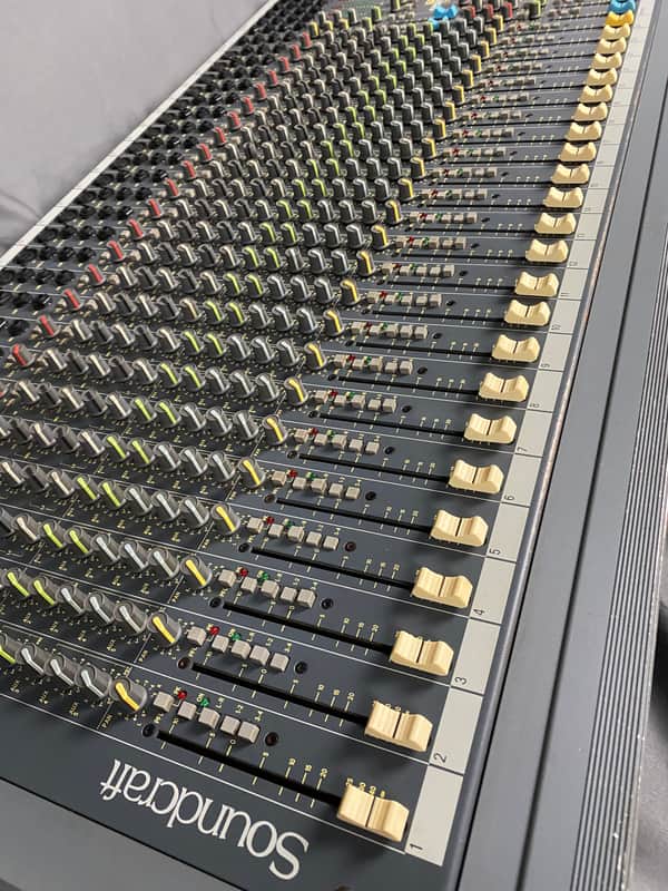 Soundcraft Spirit Live 4 24 Channel Mixing Console with Case 1990s image 1