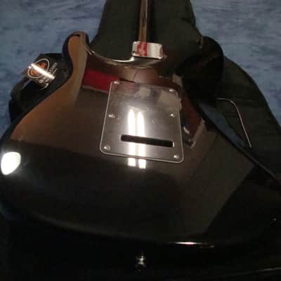 Custom Semi-Hollow Body Thin Line Strat w Lindsey Fralin Split Blade P'ups Black image 17