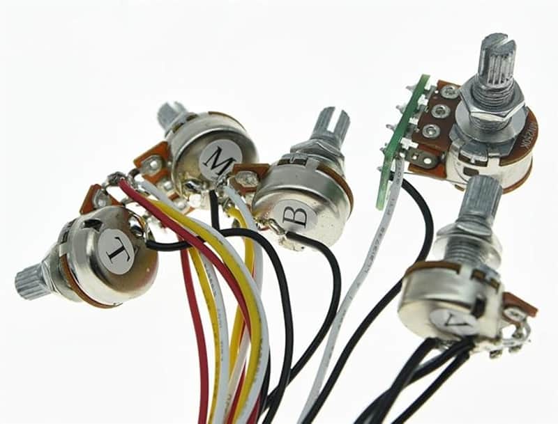 Pre-wired 3 Band Active & Passive EQ Equalizer Electric Bass Preamp Circuit image 1
