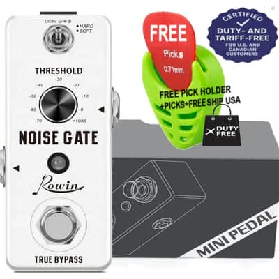 Rowin Noise Gate Guitar Pedal True Bypass LEF-319, FREE PICKS + HOLDER+ FREE SHIP USA image 4