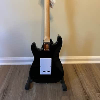 Aria STG-MINI-BK 6-String Electric Guitar STG Series Pro II, Basswood Body, Bolt-On Maple Neck, Black Finish, Gig Bag Included image 4