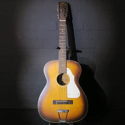 Stella Harmony H912 12 String 1966 Sunburst Kurt Cobain Nirvana Acoustic Guitar + Original Case image 1