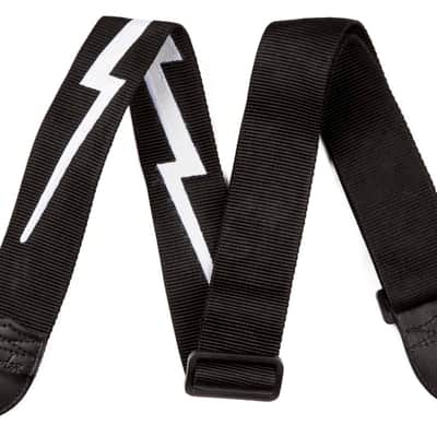 Nylon Lightning Bolt Strap, Black/White, 2 image 2