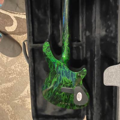 Schecter  Toxic venom c4 bass left handed  Green mountain image 2