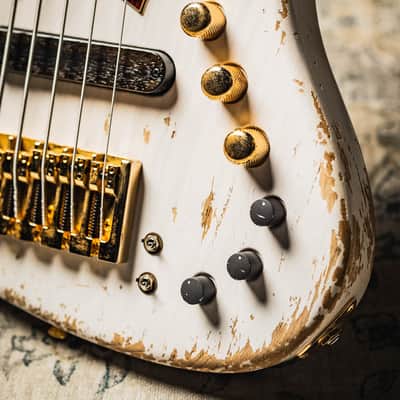 Xotic XJ-1T 5 String Heavy Aged-White Blonde (Custom Color/Ash
