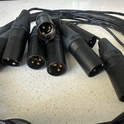Mogami DB-25 to Male XLR Neutrik Connectors 3 foot 8 Channel Snake Mint Cond. image 3