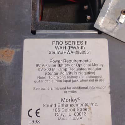 Morley Pro Series II wah pedal - Black image 6