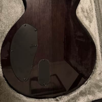 2023 ESP LTD EC-1000 Deluxe Piezo See Thru Black w/Macassar Ebony fretboard, ESP case. image 7