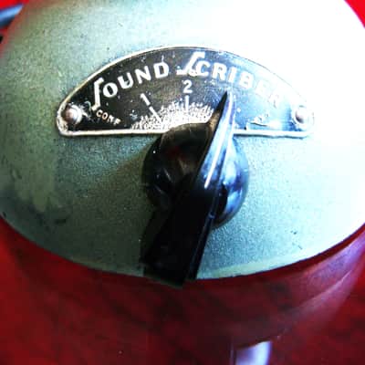 Vintage RARE 1940's Turner CD dynamic "Sound Scriber" microphone High Z w original stand and cable PROP image 4