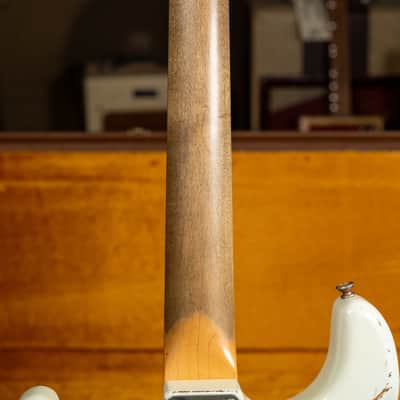 2006 Fender Custom Shop '60 Stratocaster Relic Olympic White w/OHSC image 9