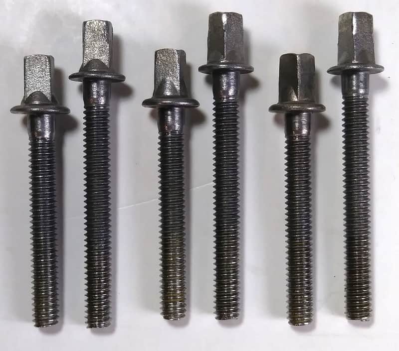 6 Remo Tension Rods (3 x 1 5/8'' and 3 x 1 7/8") image 1