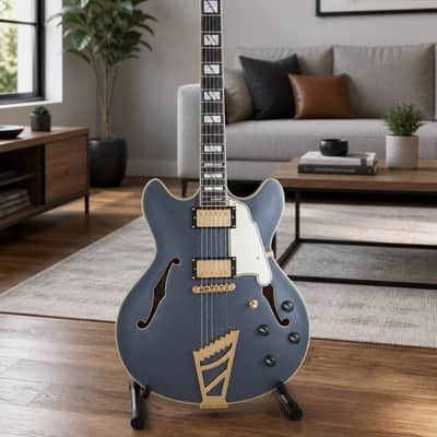 D'Angelico Deluxe DC LE 2020s - Matte Charcoal image 1
