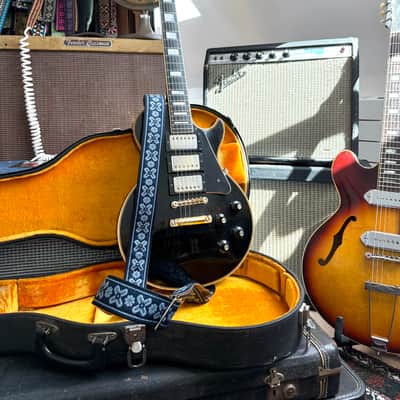 Vintage 60s Indigo 'Greenwich' Hippie Guitar Strap Replica image 9