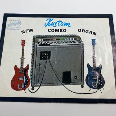 1967 Kustom Catalog Brochure Combo Organ Case Candy image 1