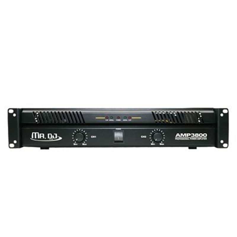 MR DJ AMP2800 PRO Series Power PA DJ Amplifier 2U Rack Mount 2 Ch. 2800 Watts image 1