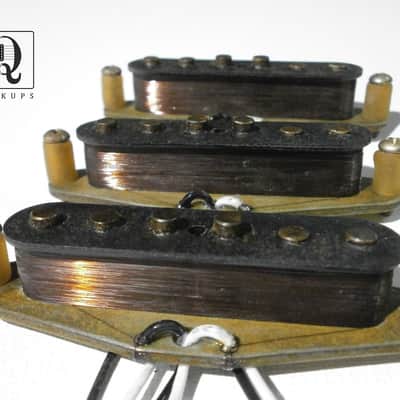 Stratocaster HEAVY RELIC 68 69 Pickups SET Hand Wound  1968 - 1974 Fender Vintage Strat Aged Q image 1