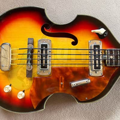 TEISCO FB-2 VINTAGE MIJ SCROLL HEAD VIOLIN BASS w/HSC | Reverb Sweden