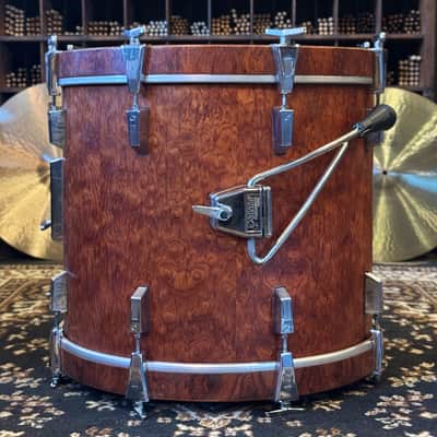 VINTAGE 1980's Sonor 17x20 Signature Horst Link Heavy Beech Shell Bass Drum in African Bubinga image 2
