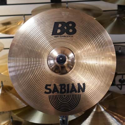 Sabian 16" B8 Thin Crash Cymbal - Used image 1