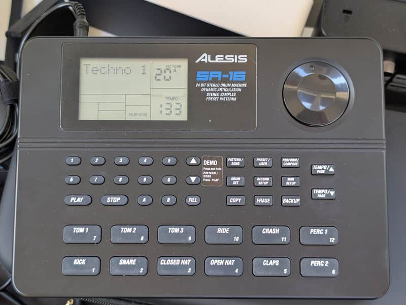Alesis SR-16 Drum Machine + Dual footswitch image 1
