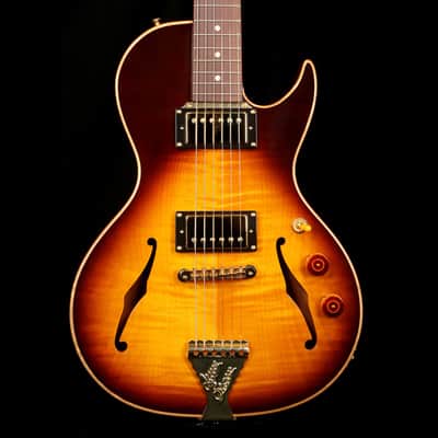 B&G Guitars Little Sister Crossroads Cutaway Tobacco Burst image 7