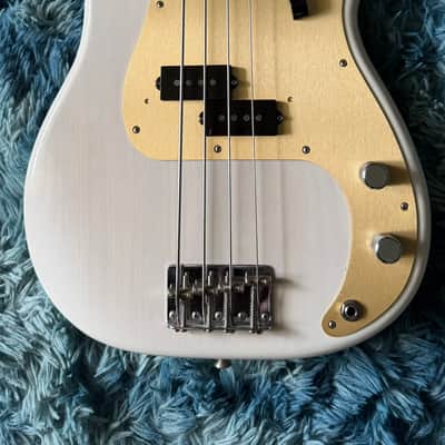 Fender American Original '50s Precision Bass with Maple Fretboard 2018 - White Blonde image 2