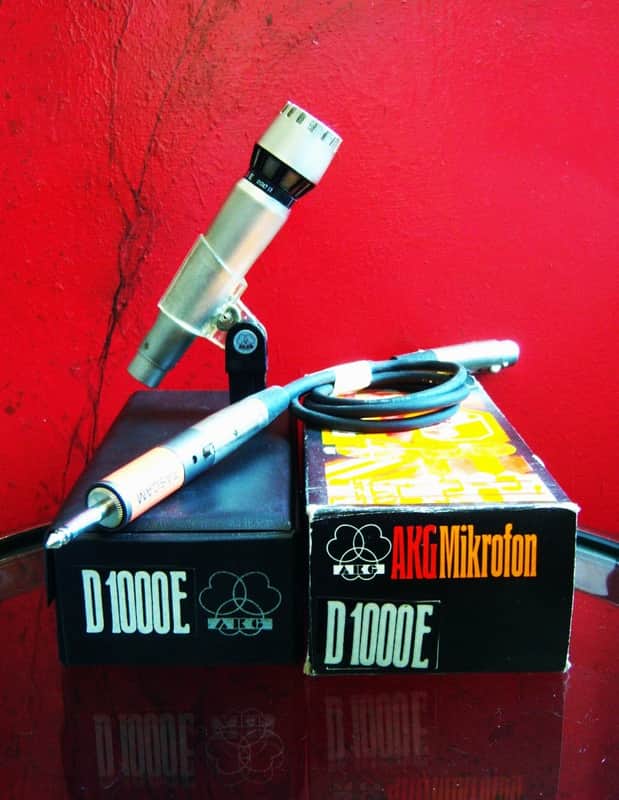 Vintage 1970's AKG D 1000E Cardioid Dynamic Microphone Low Z w accessories D190E # 7 image 1