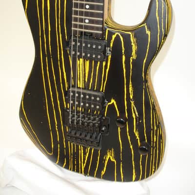 2021 Charvel Pro-Mod San Dimas Style 1 HH FR E Ash Electric Guitar, Ebony Fingerboard, Old Yella w/ Bag image 4